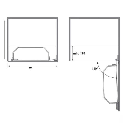 Bộ kệ TANDEM đựng thực phẩm Hafele 545.02.430 KT 450/1700 5 Lắp đặt bộ kệ TANDEM đựng thực phẩm Hafele 545.02.430 KT 450/1700