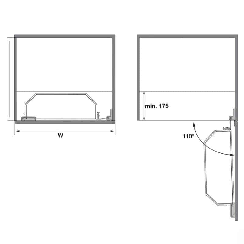 Lắp đặt bộ kệ TANDEM đựng thực phẩm Hafele 545.02.430 KT 450/1700 Lắp đặt bộ kệ TANDEM đựng thực phẩm Hafele 545.02.430 KT 450/1700