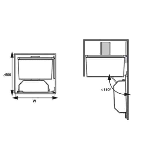 Bộ kệ đựng thực phẩm 6 tầng 600/1700mm TANDEM Hafele 545.94.652 10 Lắp đặt bộ kệ đựng thực phẩm 6 tầng 600/1700mm TANDEM Hafele 545.94.652