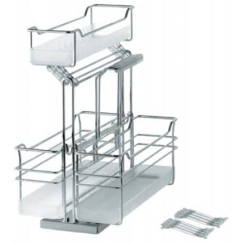 Lắp đặt phụ kiện tủ bếp khay hứng nước Hafele 544.01.084 inox 370X240mm