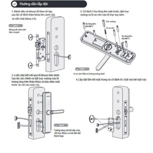 Lắp đặt Khóa điện tử Hafele DL7600 912.20.232