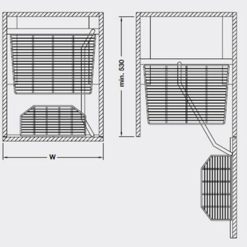 Lắp đặt phụ kiện tủ 6 tầng MILAN SERIES - Hafele 549.91.143