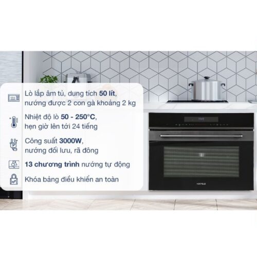 Lò nướng kết hợp vi sóng Hafele HCO-8T50A 538.01.431