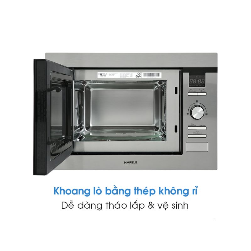 Lò vi sóng kết hợp nướng Hafele HM-B38D 538.31.200 Lò vi sóng kết hợp nướng Hafele HM-B38D 538.31.200