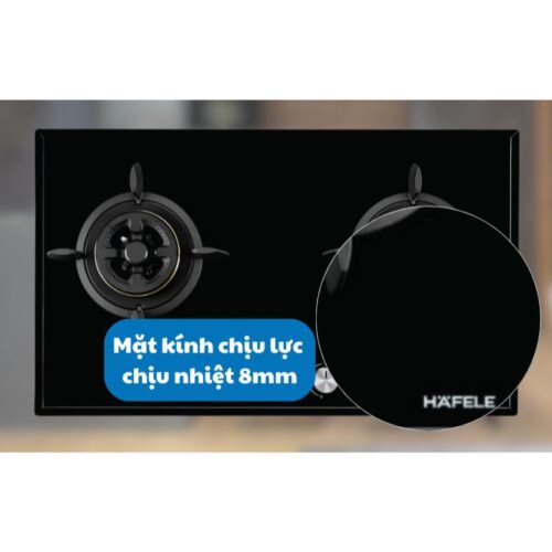 Mặt kính bếp gas 2 vùng nấu Hafele HC-G802C 495.06.053