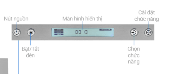 Bảng điều khiển của Máy hút mùi Hafele HH-WI70C