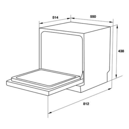 Máy rửa chén bát để bàn Hafele HDW-T50B 539.20.600 (1)
