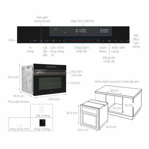 Thông số kỹ thuật Hafele HCO-8T50A 538.01.431