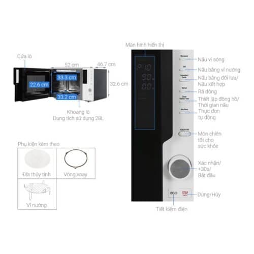 Thông số kỹ thuật lò vi sóng độc lập Hafele HW-F30A 538.31.280