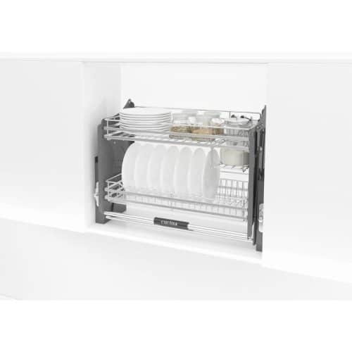 Ảnh rổ chén đĩa di động CUCINA LENTO 504.76.137 800mm Inox 304/ Xám