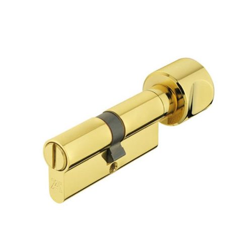 Ảnh ruột khóa 1 đầu chìa 1 đầu vặn Hafele 916.08.905, 91mm Đồng thau