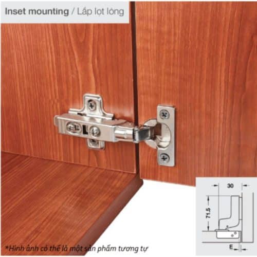 Ảnh thực tế bản lề Metalla SM 95 độ mini Hafele 311.04.442