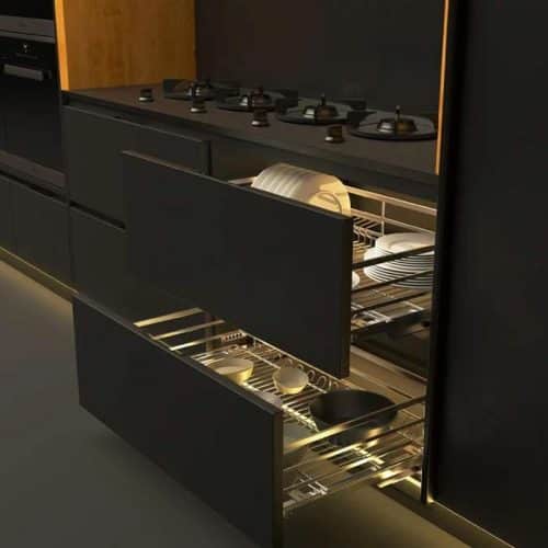Ảnh thực tế bộ rổ chén đĩa CAPPELLA Cucina 549.08.008 Inox 304