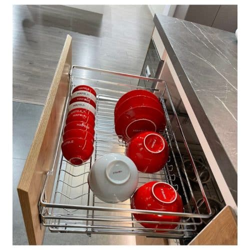 Ảnh thực tế bộ rổ chén đĩa CAPPELLA Cucina 549.08.207 mạ chrome