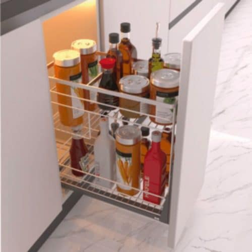 Ảnh thực tế bộ rổ gia vị SONATA Cucina 549.20.033 Inox 304