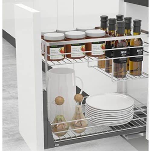 Ảnh thực tế bộ rổ gia vị SONATA Cucina 549.20.234 mạ chrome