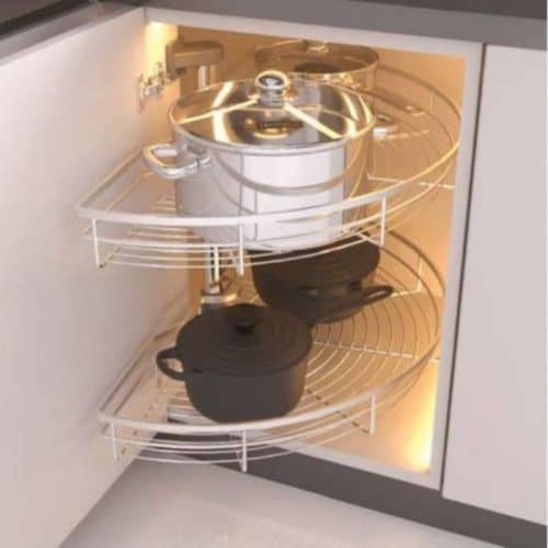 Bộ rổ góc xoay 180 độ MEZZO Cucina 548.37.000 Inox 304 4 Ảnh thực tế bộ rổ góc xoay 180 độ MEZZO Cucina 548.37.000 Inox 304