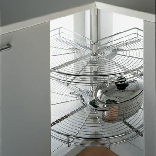 Bộ rổ góc xoay 270 độ MEZZO Cucina 548.37.210 mạ chrome 4 Ảnh thực tế bộ rổ góc xoay 270 độ MEZZO Cucina 548.37.210 mạ chrome