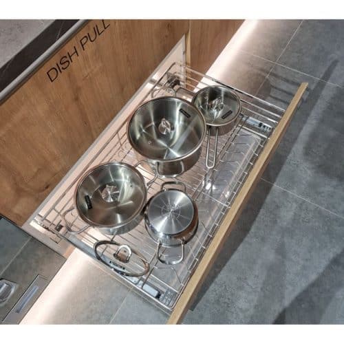 Ảnh thực tế bộ rổ xoong nồi CAPPELLA Cucina 549.08.227 mạ chrome