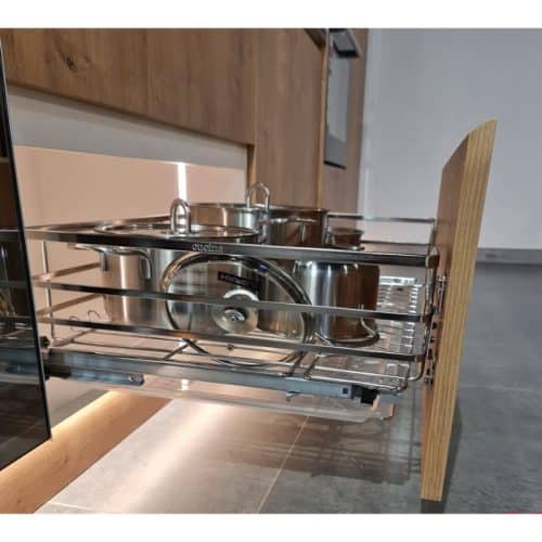 Ảnh thực tế bộ rổ xoong nồi CAPPELLA Cucina 549.08.227 mạ chrome