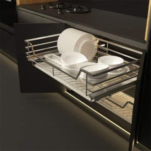 Ảnh thực tế bộ rổ xoong nồi CAPPELLA Cucina 549.08.227 mạ chrome