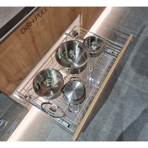 Ảnh thực tế bộ rổ xoong nồi CAPPELLA Cucina 549.08.228 mạ chrome