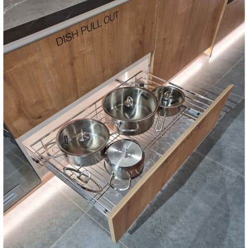 Ảnh thực tế bộ rổ xoong nồi CAPPELLA Cucina 549.08.228 mạ chrome