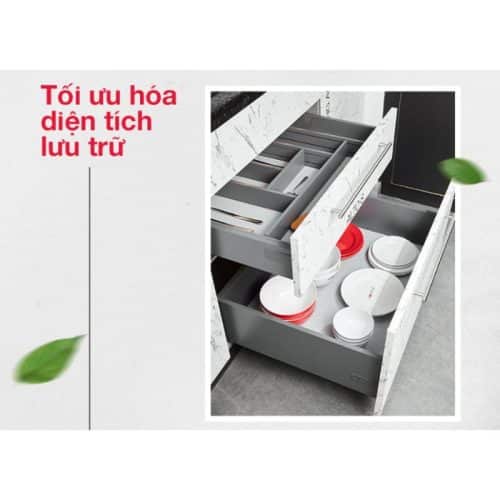 Ray hộp Alto-S chiều cao 120mm Hafele 552.35.775 3 anh thuc te ray hop alto s chieu cao 120mm hafele 552 35 775 1 1