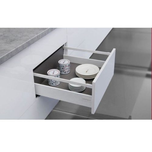 Ray hộp Hafele 552.77.785 Alto màu trắng mờ, H135X500m 3 Ảnh thực tế ray hộp Hafele 552.77.785 Alto màu trắng mờ, H135X500m