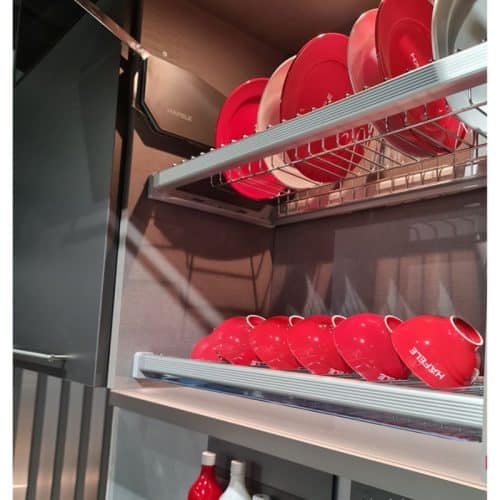 Ảnh thực tế rổ chén đĩa có khung PRESTO Cucina 544.40.004 Inox 304