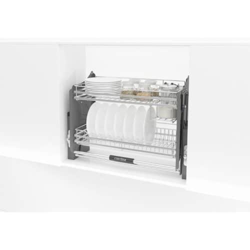 Giá bát đĩa di động CUCINA LENTO 504.76.135 700mm Inox 304/ Xám 3 Ảnh thực tế rổ chén đĩa di động CUCINA LENTO 504.76.135 700mm Inox 304/ Xám