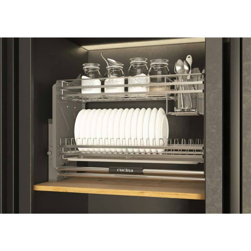 Ảnh thực tế rổ chén đĩa di động lướt dẹt LENTO Cucina 504.76.018 Inox 304 Ảnh thực tế rổ chén đĩa di động lướt dẹt LENTO Cucina 504.76.018 Inox 304