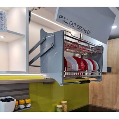 Giá bát đĩa di động lướt dẹt LENTO Cucina 504.76.218 mạ chrome 4 Ảnh thực tế rổ chén đĩa di động lướt dẹt LENTO Cucina 504.76.218 mạ chrome