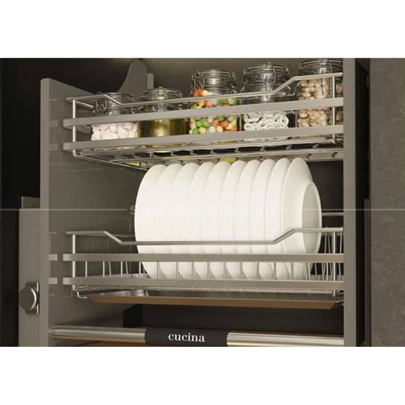 Ảnh thực tế rổ chén đĩa di động lướt tròn LENTO Cucina 504.76.004 Inox 304 Ảnh thực tế rổ chén đĩa di động lướt tròn LENTO Cucina 504.76.004 Inox 304