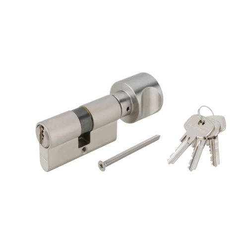 Ảnh thực tế ruột khóa 1 đầu chìa 1 đầu vặn Hafele 916.08.694, 81mm Đồng thau