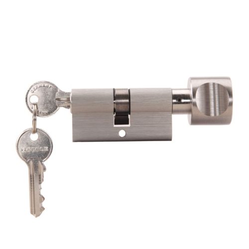 Ảnh thực tế ruột khóa 1 đầu chìa 1 đầu vặn Hafele 916.96.542, 100mm Đồng thau