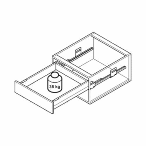 Bộ ngăn kéo Hafele 513.31.715 Matrix Box P35 PTO SC 16/115/1200/500 mm 5 Sức chứa Bộ ngăn kéo Hafele 513.31.715 Matrix Box P35 PTO SC 16/115/1200/500 mm