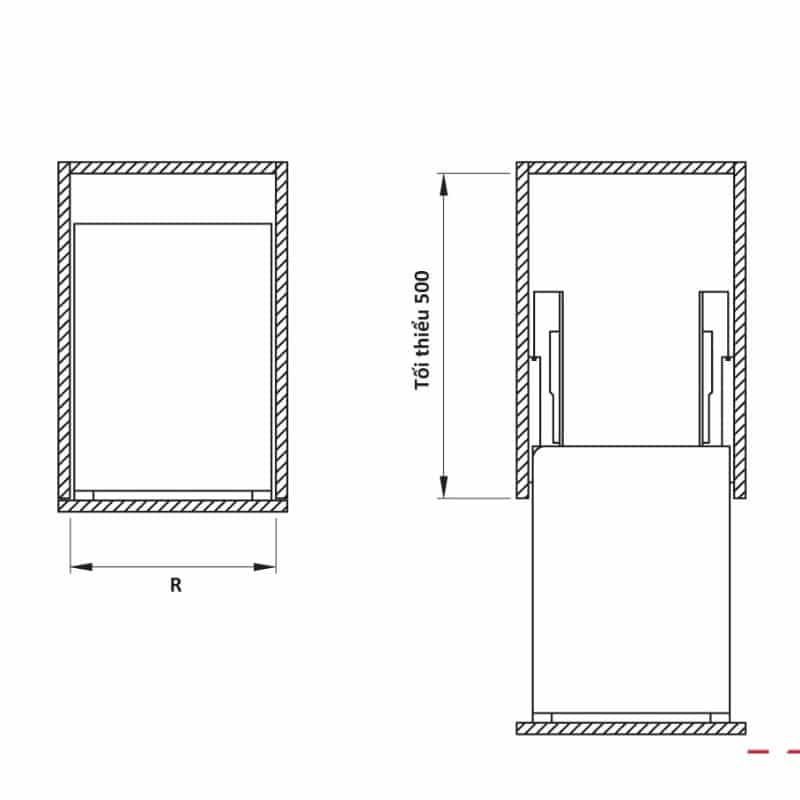 Kích thước bộ rổ dao thớt, chai lọ SONATA Cucina 549.20.215 mạ chrome Kích thước bộ rổ dao thớt, chai lọ SONATA Cucina 549.20.215 mạ chrome