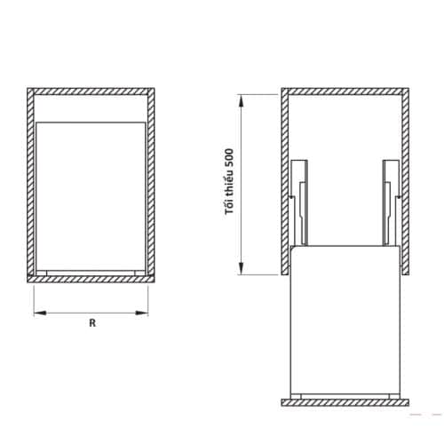 Bộ rổ gia vị SONATA Cucina 549.20.233 mạ chrome 5 Kích thước bộ rổ gia vị SONATA Cucina 549.20.233 mạ chrome
