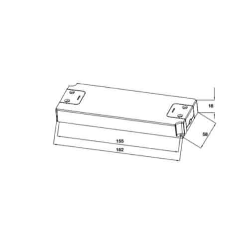 Kích thước nguồn đèn led Stella Cucina Hafele 833.01.912