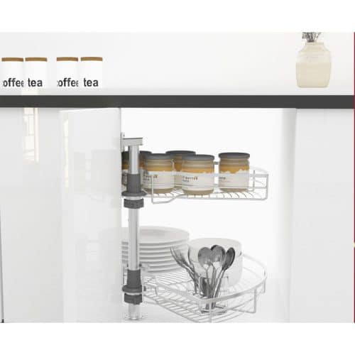 Bộ rổ góc xoay 180 độ MEZZO Cucina 548.37.000 Inox 304 3 Lắp đặt bộ rổ góc xoay 180 độ MEZZO Cucina 548.37.000 Inox 304