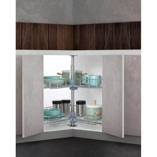 Lắp đặt bộ rổ góc xoay 270 độ MEZZO Cucina 548.37.010 Inox 304