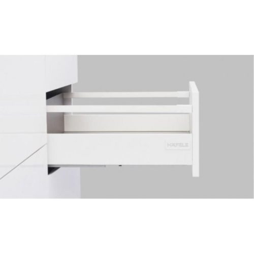 Ray hộp Hafele 552.55.716 Alto-S H80 mm màu trắng mờ 5 Mặt bên ray hộp Hafele 552.55.716 Alto-S H80 mm màu trắng mờ