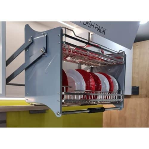 Giá bát đĩa di động lướt tròn LENTO Cucina 504.76.007 Inox 304 4 Mặt bên rổ chén đĩa di động lướt tròn LENTO Cucina 504.76.007 Inox 304