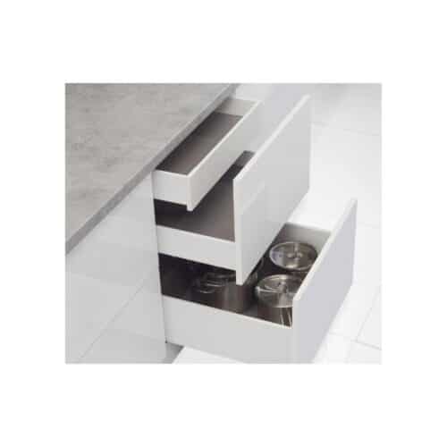 Ray hộp Hafele 552.03.785 Inner Alto âm giảm chấn H84xD500mm trắng mờ 8 Ảnh Ray hộp Hafele 552.03.785 Inner Alto âm giảm chấn H84xD500mm trắng mờ