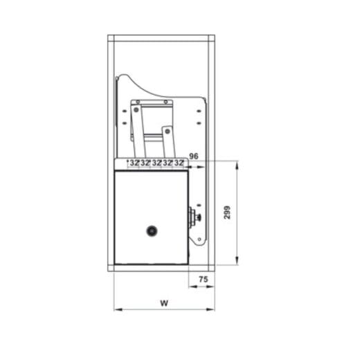 Giá bát đĩa di động lướt tròn LENTO Cucina 504.76.005 Inox 304 7 Thiết kế của Rổ chén đĩa di động lướt tròn LENTO Cucina 504.76.005 Inox 304