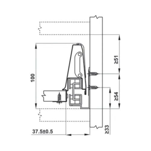Ray hộp Hafele 552.03.085 Inner Alto âm giảm chần H84xD500mm xám đậm 3 Ray hộp Hafele 552.03.085 Inner Alto âm giảm chần H84xD500mm xám đậm(4)