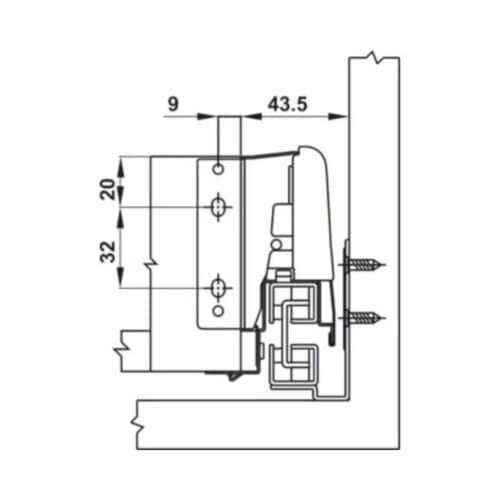 Ray hộp Hafele 552.03.085 Inner Alto âm giảm chần H84xD500mm xám đậm 5 Ray hộp Hafele 552.03.085 Inner Alto âm giảm chần H84xD500mm xám đậm(2)