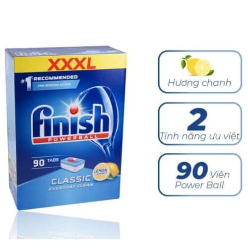 Tính năng Viên rửa bát Finish Classic Lemon 90 viên