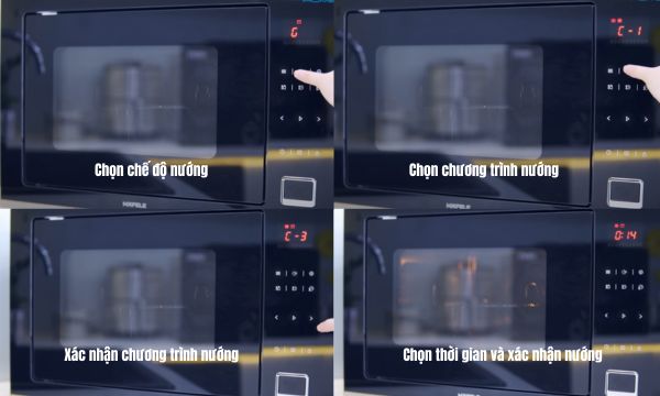 Cài đặt chương trình nướng kết hợp vi sóng